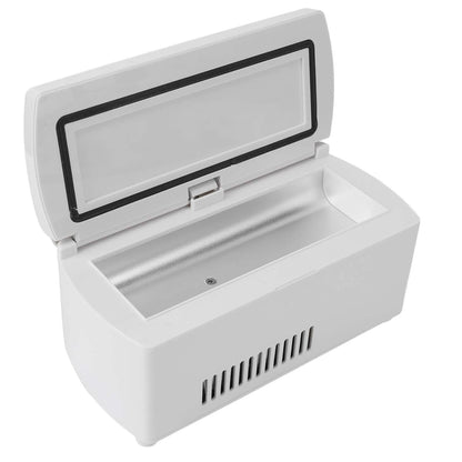 USB plug in medical mini fridge for peptides, insulin and temperature-sensitive compounds.
Compact cooling storage fridge for peptide vials and injectable medications or supplements.