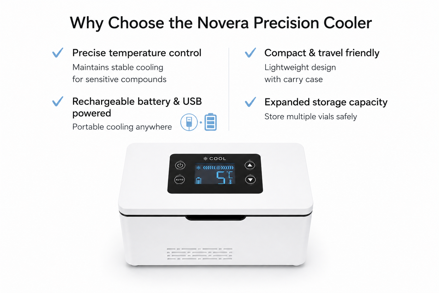 Novera Precision Cooler — quiet thermoelectric cooling for everyday home use